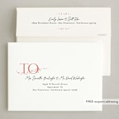 "Expecting More Joy" - Holiday Birth Announcement Cards in Cranberry by Alethea and Ruth - FREE Recipient Addressing