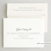 "Our Merry Little Christmas" - Holiday Birth Announcement Cards in Sugar by Jenna Holcomb - FREE Recipient Addressing