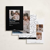 "Expecting More Joy" - Holiday Birth Announcement Cards in Starlight by Alethea and Ruth - Back of Card Options