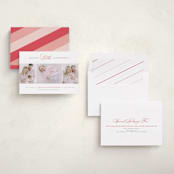"Christmas Baby" - Holiday Birth Announcement Cards in Cranberry by Jen Banks - Assembled