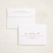 "Christmas Baby" - Holiday Birth Announcement Cards in Cranberry by Jen Banks - FREE Recipient Addressing
