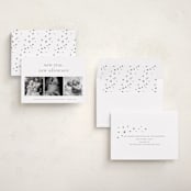 "Awaits" - Holiday Birth Announcement Cards in Forest by Blustery August - Assembled