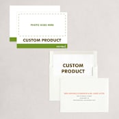"FOIL Portrait Custom" - Holiday Birth Announcement Cards in Charcoal by Minted - Assembled