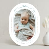 "Bundle of Joy" - Holiday Birth Announcement Cards in Wintermint by Creo Study - Front