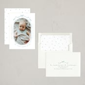 "Bundle of Joy" - Holiday Birth Announcement Cards in Wintermint by Creo Study - Assembled