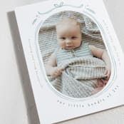 "Bundle of Joy" - Holiday Birth Announcement Cards in Wintermint by Creo Study - Detail