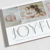 "Winter Morning" - Holiday Birth Announcement Cards in Festival by Erin L. Wilson - Close-up