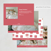"Christmas special" - Holiday Birth Announcement Cards in Berry by Maja Cunningham - Back of Card Options