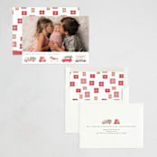 "Christmas special" - Holiday Birth Announcement Cards in Berry by Maja Cunningham - Assembled