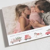 "Christmas special" - Holiday Birth Announcement Cards in Berry by Maja Cunningham - Detail