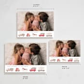 "Christmas special" - Holiday Birth Announcement Cards in Berry by Maja Cunningham - Formats Available