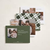 "Little Merriest" - Holiday Birth Announcement Cards in Forest by Sarah Brown - Back of Card Options