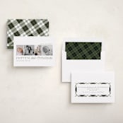 "Little Merriest" - Holiday Birth Announcement Cards in Forest by Sarah Brown - Assembled