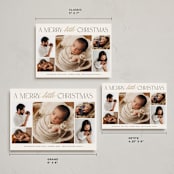 "New Addition" - Holiday Birth Announcement Cards in Eggnog by Benita Crandall - Formats Available
