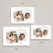 "Littlest" - Holiday Birth Announcement Cards in Forest by Jackie Crawford - Formats Available
