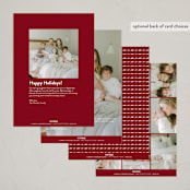 "Best Gift" - Holiday Birth Announcement Cards in Berry by Hudson meet Rose - Back of Card Options
