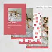 "Christmas special" - Holiday Birth Announcement Cards in Berry by Maja Cunningham - Back of Card Options