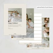 "our gift" - Holiday Birth Announcement Cards in Eggshell by Angela Thompson - Back of Card Options