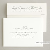 "Bundle" - Holiday Birth Announcement Cards in Fir by Emily Betts - FREE Recipient Addressing