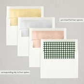 "Bundle" - Holiday Birth Announcement Cards in Fir by Emily Betts - Envelope Liner Options