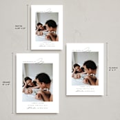 "Bundle" - Holiday Birth Announcement Cards in Fir by Emily Betts - Formats Available