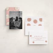 "Extra Cheer" - Holiday Birth Announcement Cards in Blush by fatfatin - Assembled
