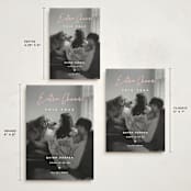 "Extra Cheer" - Holiday Birth Announcement Cards in Blush by fatfatin - Formats Available