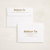 "There is one more" - Holiday Birth Announcement Cards in Butterscotch by Jackie Crawford - FREE Recipient Addressing