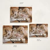 "There is one more" - Holiday Birth Announcement Cards in Snow by Jackie Crawford - Formats Available