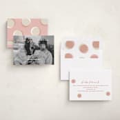 "Extra Cheer" - Holiday Birth Announcement Cards in Blush by fatfatin - Assembled