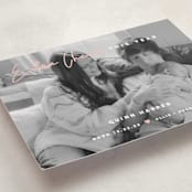"Extra Cheer" - Holiday Birth Announcement Cards in Blush by fatfatin - Detail