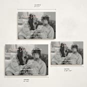 "Extra Cheer" - Holiday Birth Announcement Cards in Blush by fatfatin - Formats Available