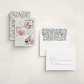"Very Merry" - Holiday Birth Announcement Cards in Eggnog by Leah Bisch - Assembled