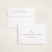 "More joy" - Holiday Birth Announcement Cards in Berry by Maja Cunningham - FREE Recipient Addressing