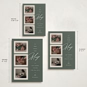 "So Many Reasons" - Holiday Birth Announcement Cards in Fir by Ashley Iwafuchi - Formats Available
