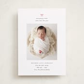 "our precious gift" - Holiday Birth Announcement Cards in Candy Cane by Carolyn Nicks - Front
