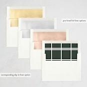 "Filled with joy" - Holiday Birth Announcement Cards in Spruce by Blustery August - Envelope Liner Options