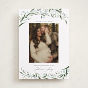 "aurelia" - Holiday Birth Announcement Cards in Winter by Erin L. Wilson - Front