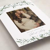 "aurelia" - Holiday Birth Announcement Cards in Winter by Erin L. Wilson - Detail