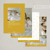 "Our Angel" - Holiday Birth Announcement Cards in Juniper by Jenna Holcomb - Back of Card Options