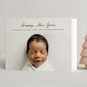 "a la carte" - Holiday Birth Announcement Cards in Ink by Susan Zinader - Folded Card