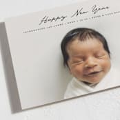 "a la carte" - Holiday Birth Announcement Cards in Ink by Susan Zinader - Detail