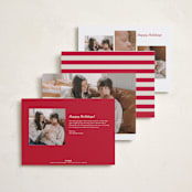 "Something Kind of Wonderful" - Holiday Birth Announcement Cards in Raspberry Pie by Corinne Malesic - Back of Card Options
