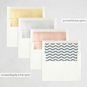 "Retro" - Holiday Birth Announcement Cards in Cobalt by Oscar and Emma - Karly Depew - Envelope Liner Options