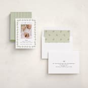 "Little Christmas" - Holiday Birth Announcement Cards in Mistletoe by Julie Murray - Assembled