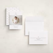 "our precious gift" - Holiday Birth Announcement Cards in Candy Cane by Carolyn Nicks - Assembled