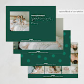 "Baby's First Christmas" - Holiday Birth Announcement Cards in Pine by Lori Wemple - Back of Card Options
