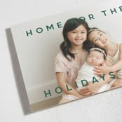 "Baby's First Christmas" - Holiday Birth Announcement Cards in Pine by Lori Wemple - Detail