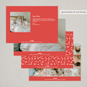 "Expecting More Joy" - Holiday Birth Announcement Cards in Cranberry by Alethea and Ruth - Back of Card Options