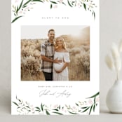 "aurelia" - Holiday Birth Announcement Cards in Snow by Erin L. Wilson - Front